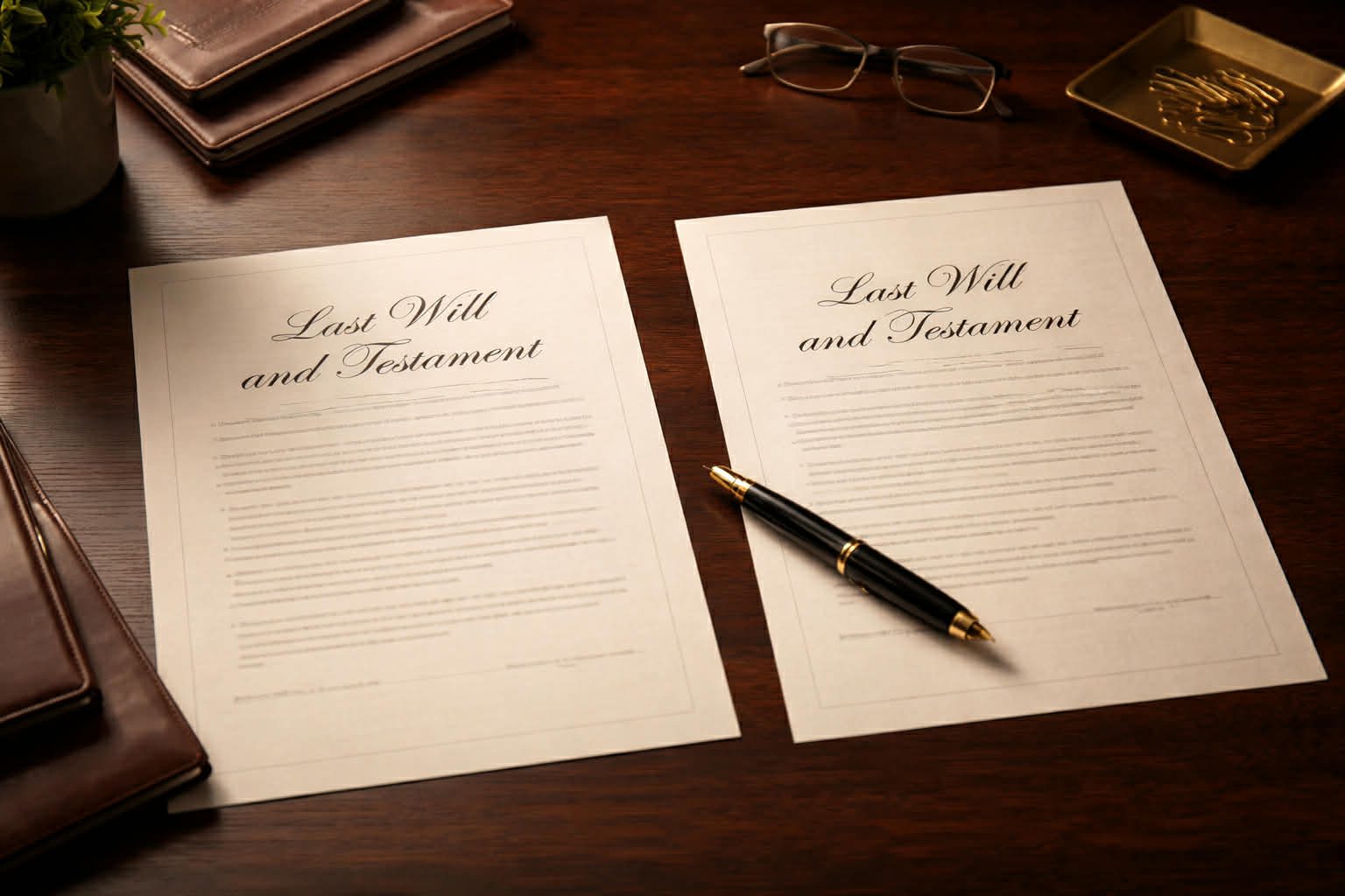 Mirror Wills for couples with two Will documents prepared together.