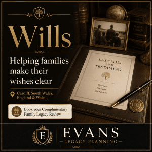 Will writing services in Cardiff and South Wales from Evans Legacy Planning